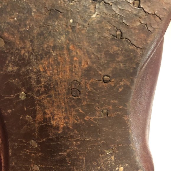 Handmade Men's Brown Leather Boots Size 6 low Round Toe heel - Picture 10 of 12